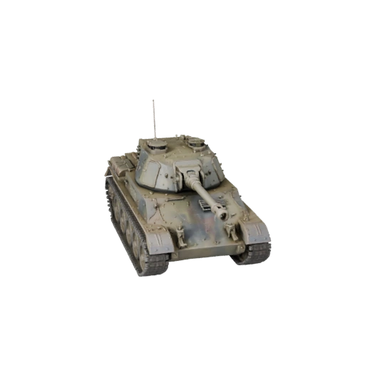 Готовый к игре 3D модель танка для использования в реальном времени PBR Asset