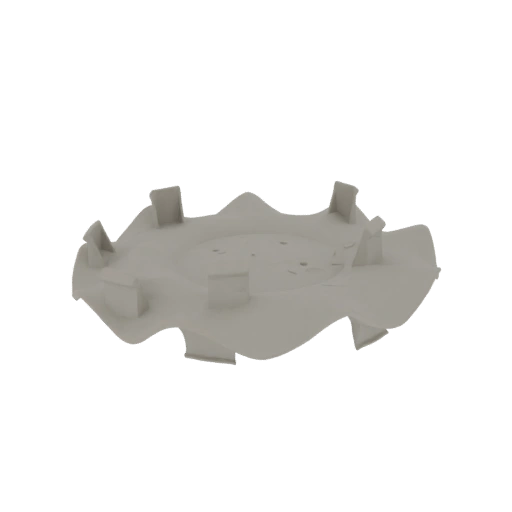 Wavy Fan Blade Hub