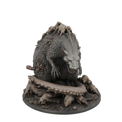 Giant Rat King with Brood
