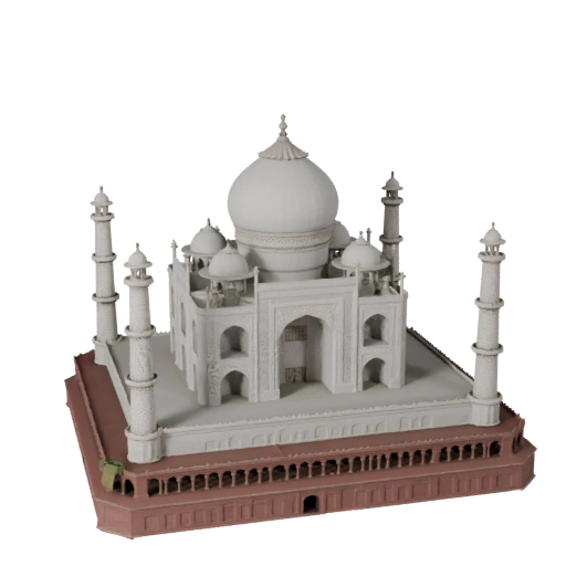 Modelo 3D Taj Mahal para Unreal - Ativo UE em Tempo Real para Tempo Real