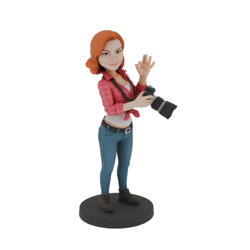 Photographer Woman 3D Model