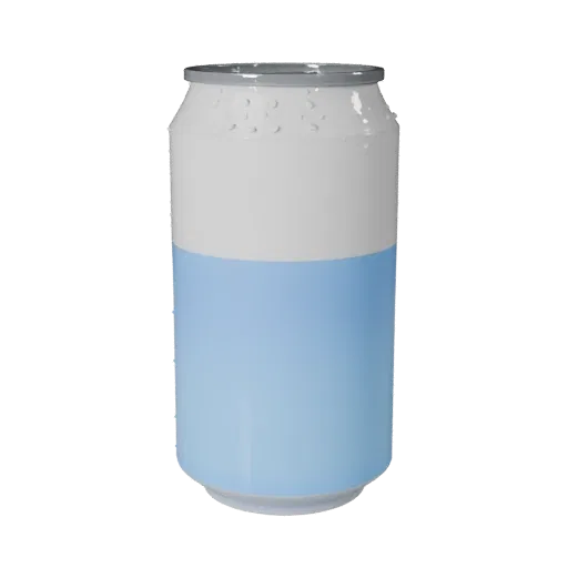 Cold Soda Can STL print ready 3D model, close-up hero shot, showing drink proportion and finish under studio key light.