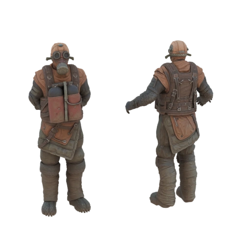 Wasteland Survivor 3D Model