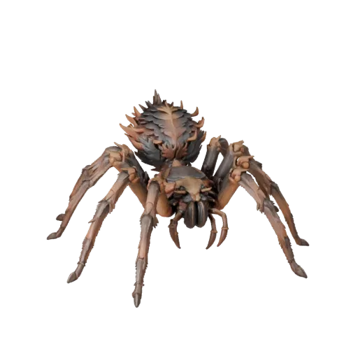 Realistic Giant Spider 3D Model - Rigged PBR Asset for Games