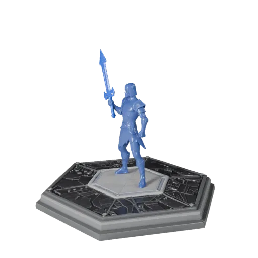 Strategy Unit Marker low poly 3D model preview showing scale, three-quarter game view, icon shape and table readability