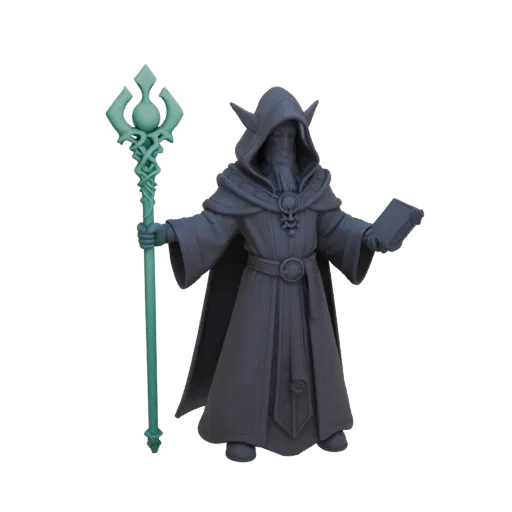 Fantasy Ancient Elf Wizard Miniature STL