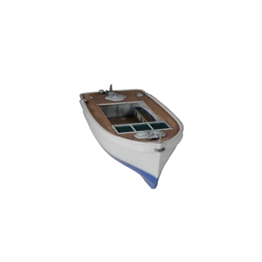 Game Ready Boat 3D Model for Realtime Use PBR Asset