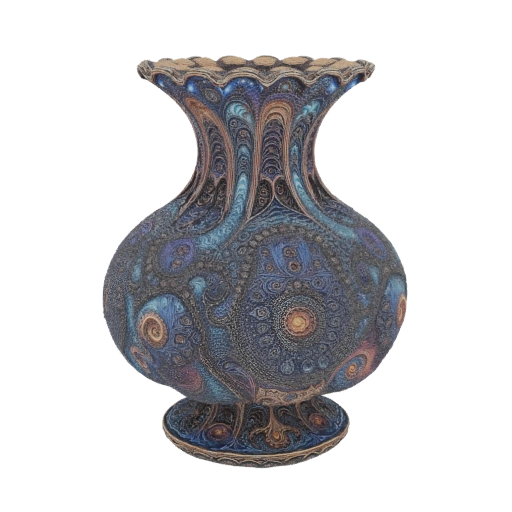 Ornate Psychedelic Vase 3D Model