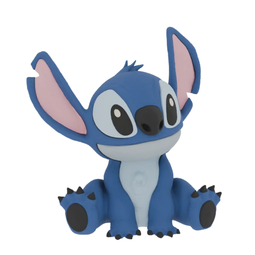 Stitch Sitting Pose 3D Model