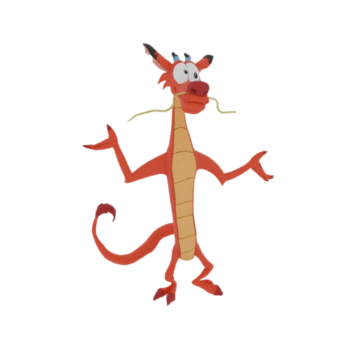Mushu the Dragon 3D Model