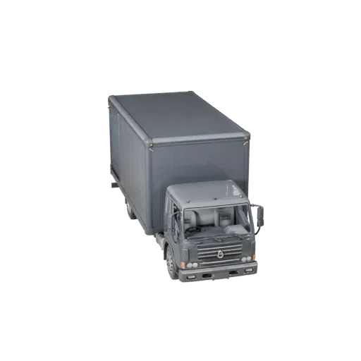Warehouse Interior Set Modular 3D model, isometric modular kit view, showing walls, room boundaries.