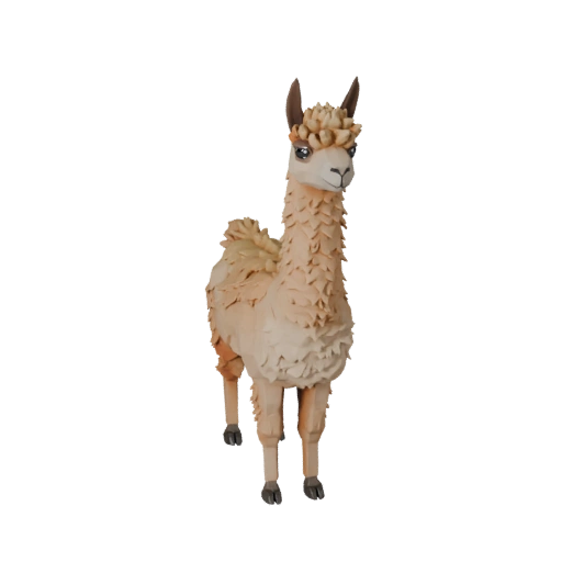 Low Poly Alpaka 3D-Modell - Unity Game Asset mit FBX | Lizenzfrei