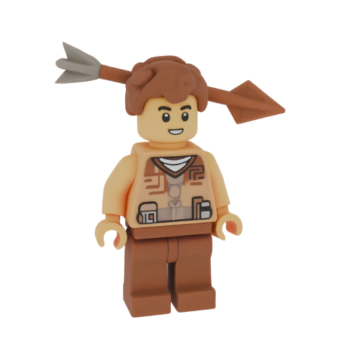 Child Miniature with Arrow in Head