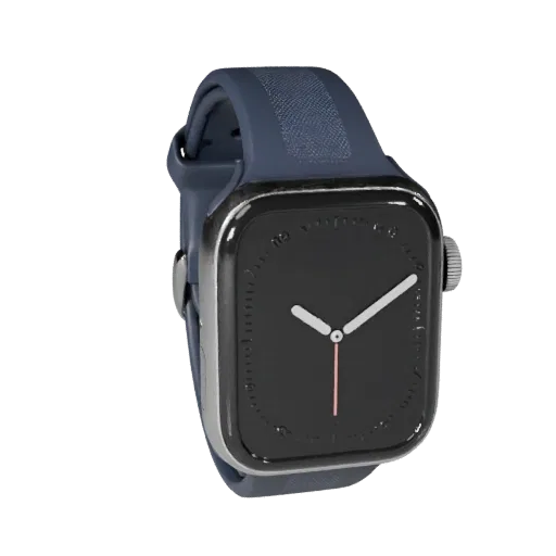 Luxury Smartwatch Modular 3D model, isometric modular kit view, showing silicone, wearable fit.