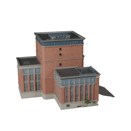 Modèle 3D de bâtiment universitaire pour Blender - Asset de rendu