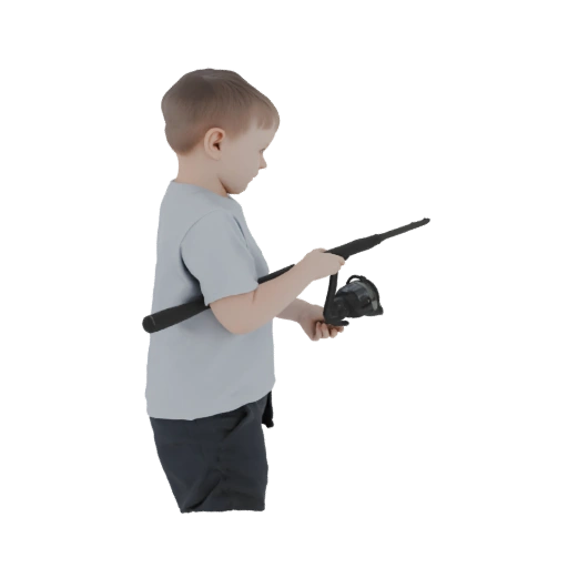 Young Boy with Fishing Rod
