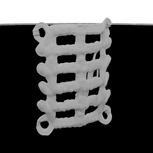 White Lattice Structure with Circular Connectors