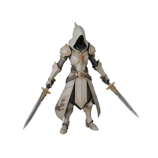 Sci-Fi Arcane Rogue Character Model - Rigged