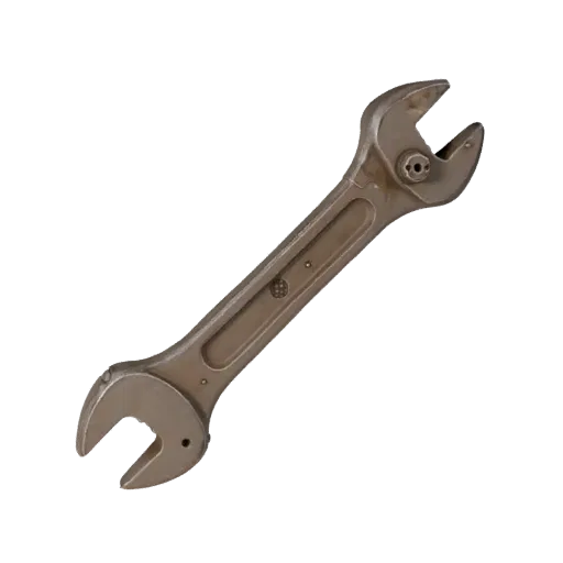 Heavy Duty Wrench Realistic 3D model, three-quarter studio render, showing painted metal, functional silhouettes.