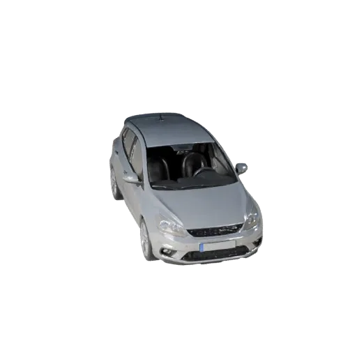 Game Ready Hatchback 3D Model for Realtime Use PBR Asset