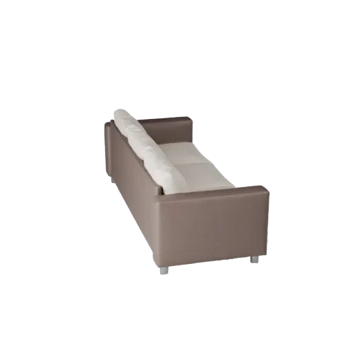 Sectional Modular Couch Modular 3D model, living room, isometric modular kit view, woven fabric detail.