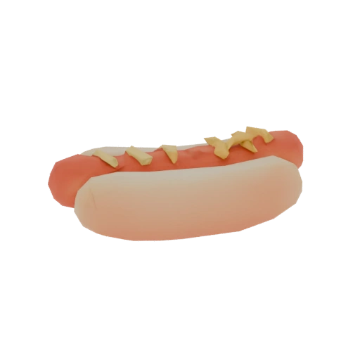 Minimalist Hot Dog with Mustard
