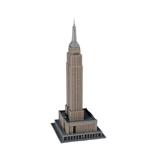 Empire State Building Unreal Engine-fähiges 3D-Modell, Unreal Engine-Viewport, das Materialien der Wahrzeichenstruktur und ar