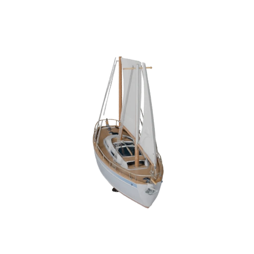 Modello 3D Barca a Vela per Unity - Asset di Gioco Pro Low Poly