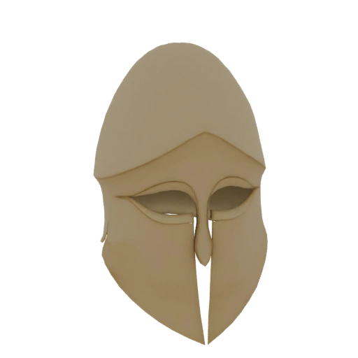 Ancient Greek Corinthian Helmet 3D Model