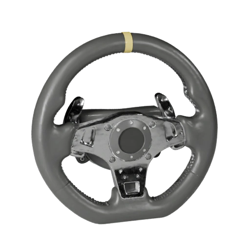 Volante Listo para Juegos Modelo 3D para Uso en Tiempo Real