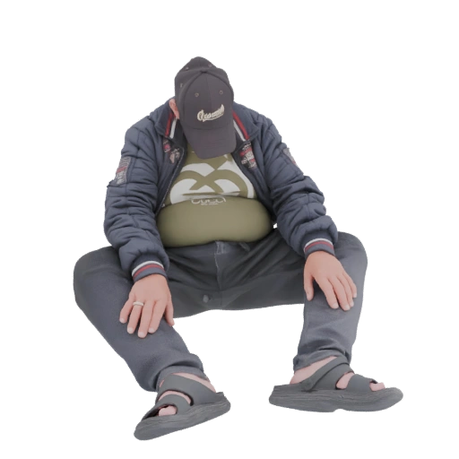 Man Sitting Down