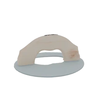 Modèle 3D d'une arche en pierre avec une base circulaire, adapté aux dioramas et aux jeux de table.