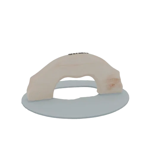3D model of a stone archway with a circular base, suitable for dioramas and tabletop gaming.