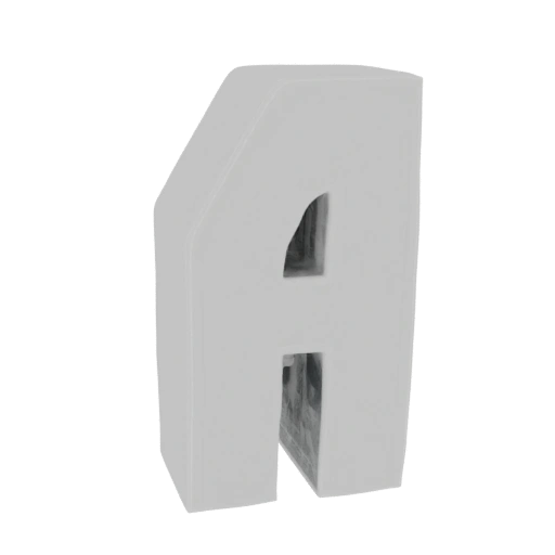 Stylized Letter A 3D Model