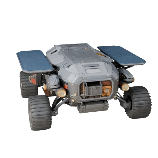 Modello 3D Lunar Cargo Rover per Blender - PBR Pronto per il Rendering