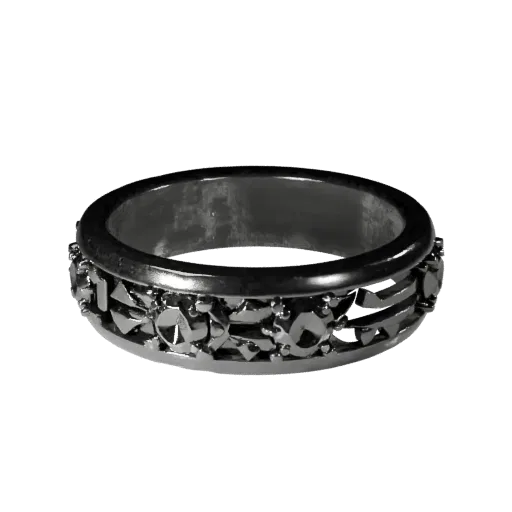 Modèle 3D prêt pour le jeu de bague de fiançailles solitaire, rendu studio de face, avec silhouette de bague calibrée et rend