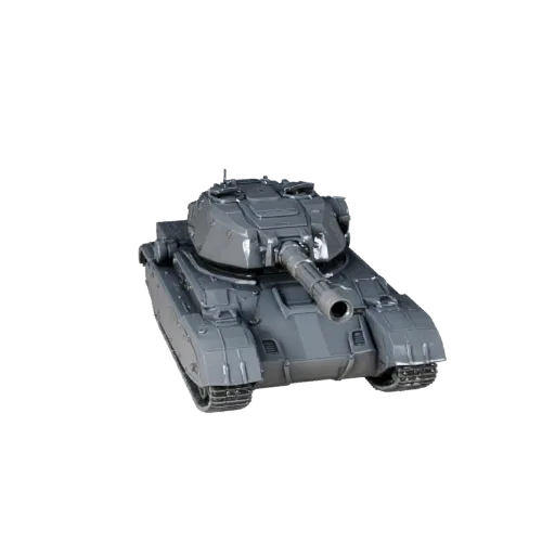 Modello 3D STL Carro Armato Sci-Fi Stampabile, vista isometrica, asset veicolo pronto per la stampa con pannellature futurist