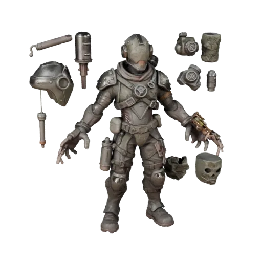 Post-Apocalyptic Command Survivor Character Model - Rigged