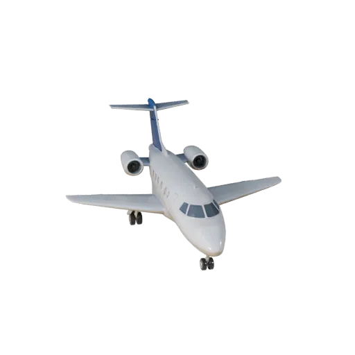 Modèle 3D d'avion privé, vue de jeu en trois quarts, actif de véhicule prêt pour Unity avec équilibre des ailes, lisibilité d