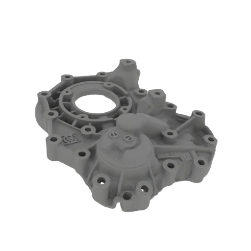 Industrial Cast Metal Pump Housing 3D Model