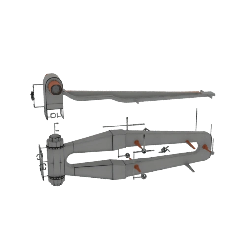 WW1 Biplane Model