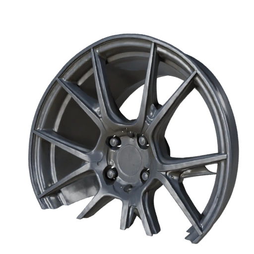 Rueda de Coche de Alto Poligonaje 3D para Renders de Estudio Activo PBR