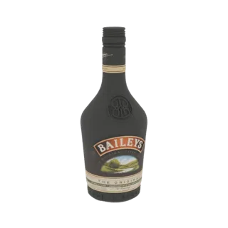 3D model of a Baileys The Original Irish Cream Liqueur bottle, showcasing its iconic shape and label details.