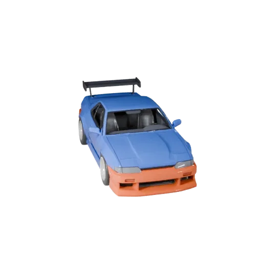 Cartoon Drift Car 3D Model for Stylized Games PBR Asset