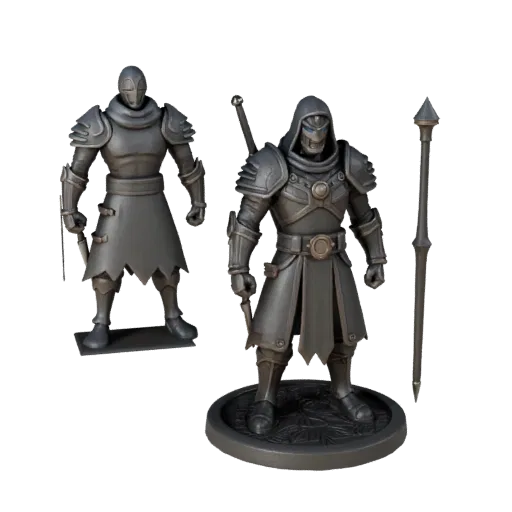 Dungeon Unit Marker realistic 3D model preview showing scale, three-quarter scene view, icon shape and table readability