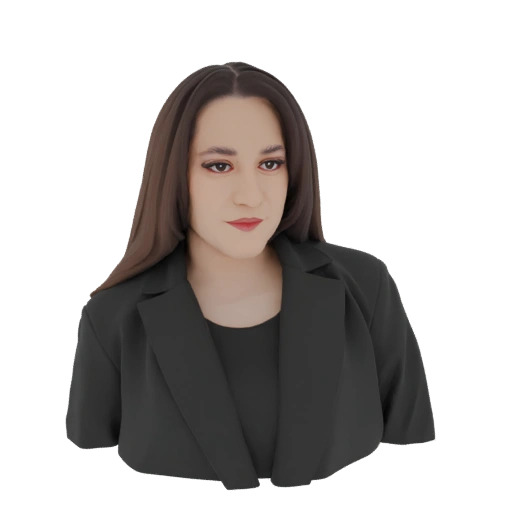 AI-Generated 3D Model of a Woman in a Black Blazer