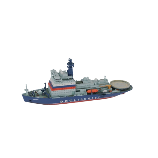 Arktika-Class Nuclear Icebreaker 3D Model