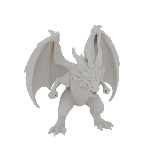 Fantasy Ember Dragon Shaman Miniature STL