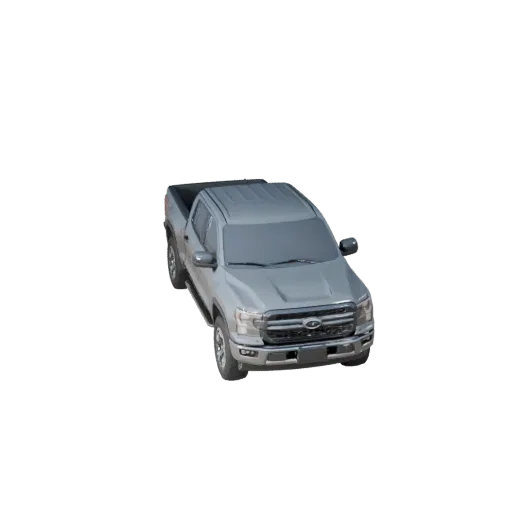 Modelo 3D de camioneta, vista de estudio a tres cuartos, activo de vehículo listo para animación con masa de vehículo funcion