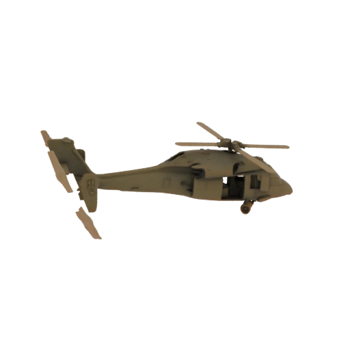 Military Attack Helicopter 3D Model